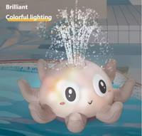 Octopus Light-Up Bath Toy, Automatic Spray Water Sensory Gift for Babies