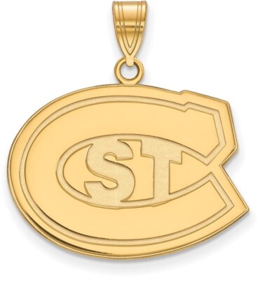 10 Karat Gelbgold St. Cloud State großer Anhänger von LogoArt (1Y002STC)