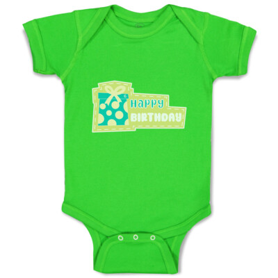Baby Bodysuit Happy Birthday Gifts Funny Cotton Boy & Girl Baby Clothes