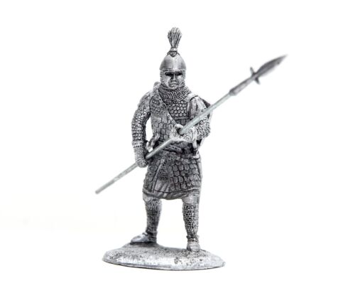 Rutenos de estaño 54 mm. Escultura de guerrero ruso con lucio escala 1:32 hecha a mano - Imagen 2 de 4
