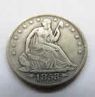 1853 SEATED LIBERTY HALF DOLLAR