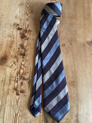Used - Tie VALORIA Corbata - 100% Seda Silk - Color marrón