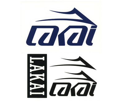 Lakai Skateboard Sticker + 3 Sticker Sheet Set Blau Transparent Schw Transparent