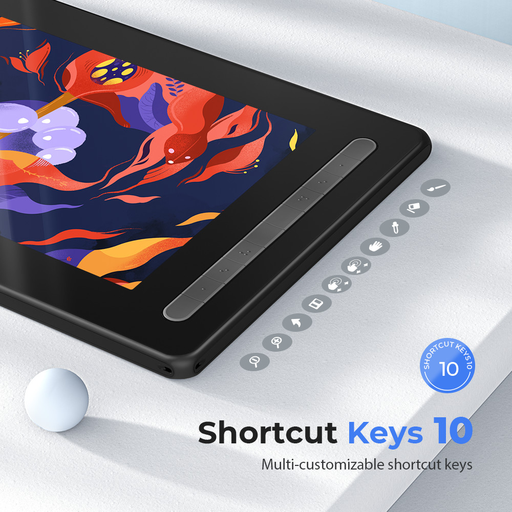 XP-Pen Artist 16 2nd Graphics Drawing Tablet Fully-laminated X3 Stylus + Stand