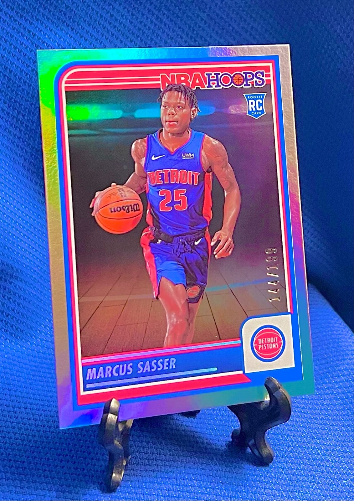 Marcus Sasser 2023-24 Panini NBA Hoops Rookie Holo Silver #144/199 #260 PISTONS