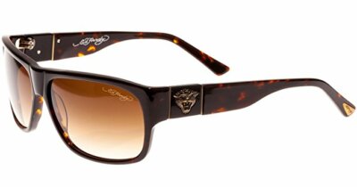 Ed Hardy Sunglasses Tiger Head - Tortoise with Case and Box