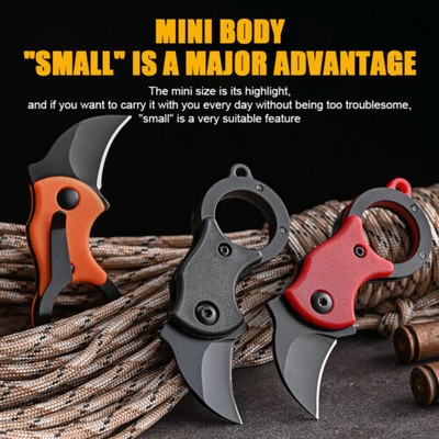 Mini Keychain Pocket Knife Stainless Steel Camping Small Mini Portable Knife