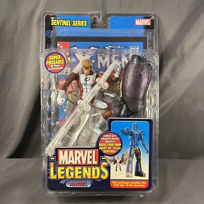 2005 ToyBiz Marvel Legends ANGEL RED Variant Sentinel Series BAF Package Damage