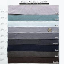 98" ULTRA-WIDE 100 LINEN WASHING ECO FRIENDLY EUROPEAN BEDDING CURTAIN 9 COLORS