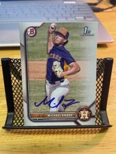 Michael Knorr Autographed 2023 1st Bowman Card Houston Astros Rookie BD-120