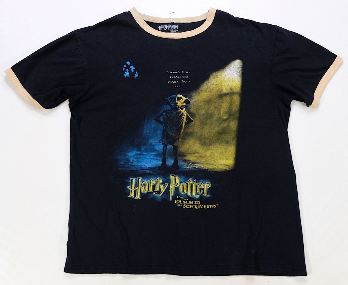 Rare VTG Harry Potter Half Blood Chamber of Secrets German Dobby T 