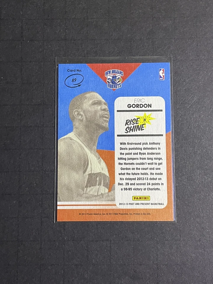 2012-13 Panini Past & Present Eric Gordon Rise N Shine Card #89 - NO Hornets - Image 2 of 2