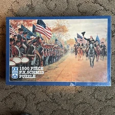 🔥 Vintage 1500 Pc. F.X. Schmid Puzzle Washington at Carlisle *New/Sealed* 1996