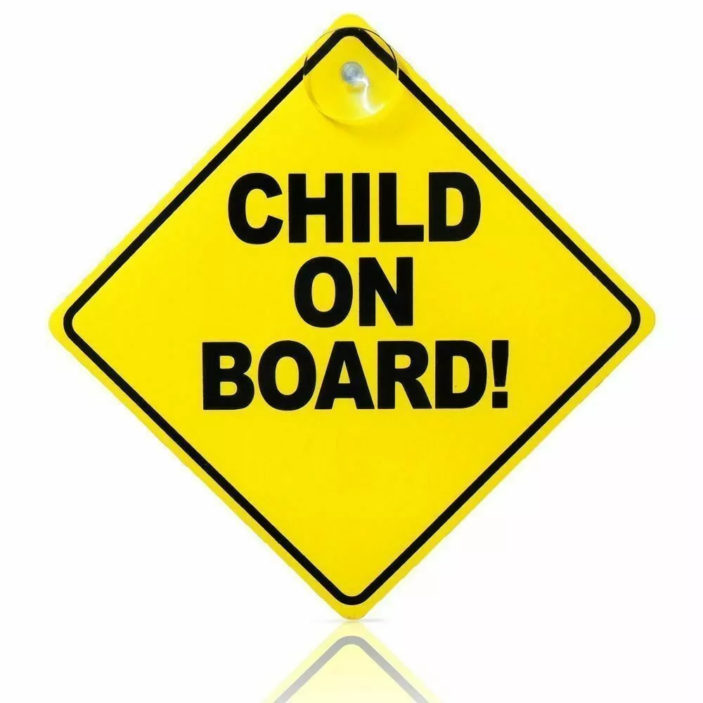 Child on top board sign argos
