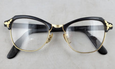 Vintage Bausch  Lomb B L 18-46 1/10 12K Gold Filled Eyeglass Frames Cateye