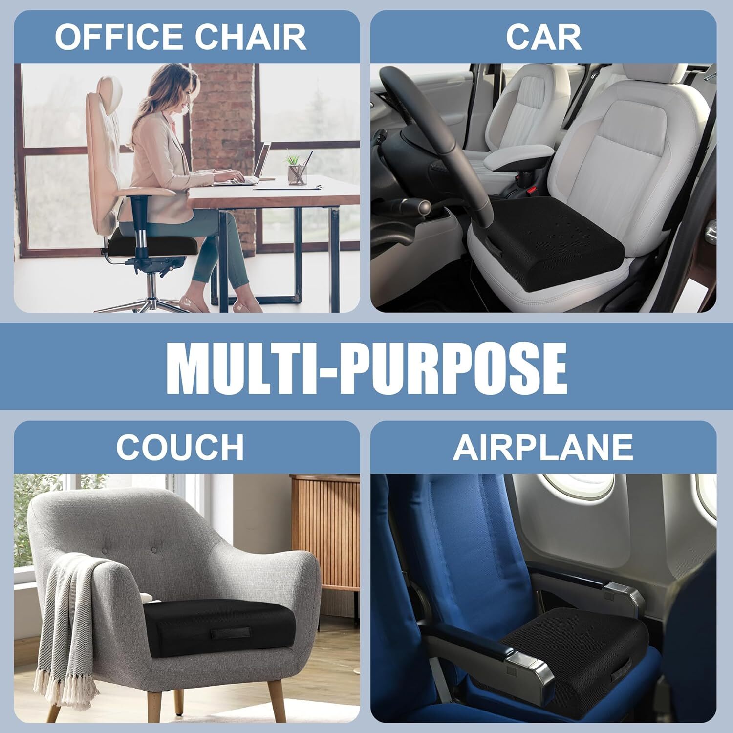 ROYALAY Wheelchair Cushions for Adults & Seniors, Thickened 18in*16in*5in