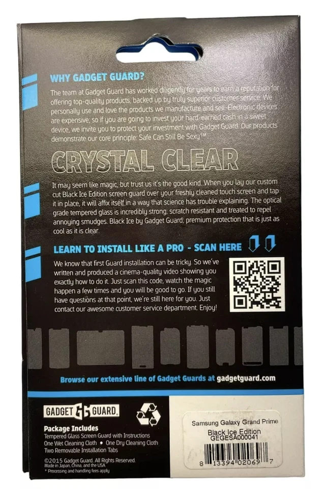 Gadget Guard Screen Protector for Samsung Galaxy Grand Prime - Clear - Image 2 of 3