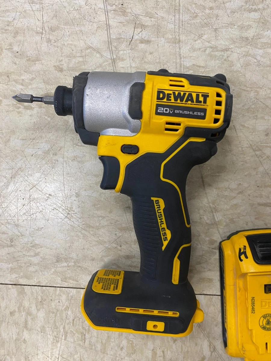 DeWalt DCF840 20V MAX Cordless Brushless 1/4” Impact Driver W Battery/Charger