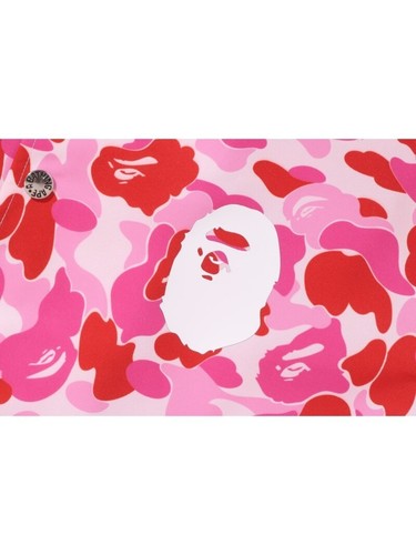 A Bathing Ape Men's Coach Jacket 2025 SS ABC CAMO APE HEAD Pink Japanese S size - Picture 3 of 5