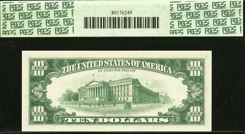 Top Pop 1969C $10 New York Star FRN PCGS 67PPQ highest graded Fr 2021-B* - Image 4 of 4