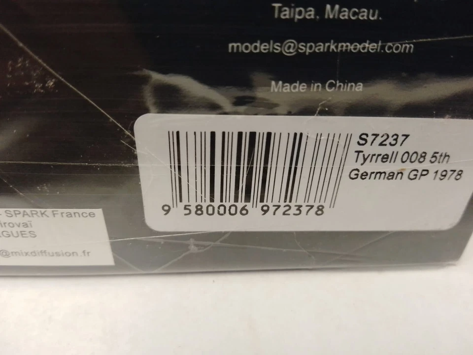 Spark Tyrrell 008 #3 Didier Pironi GP de Alemania 1978 1/43 S7237 Foto 3 de 3