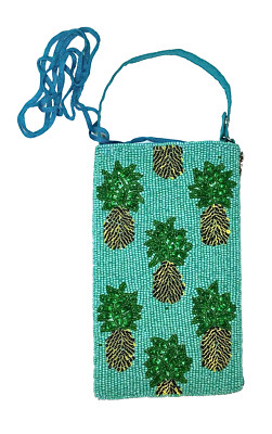 Bamboo Trading Co Pineapple Cell Phone/Club Bag w/separate side zipper pocket