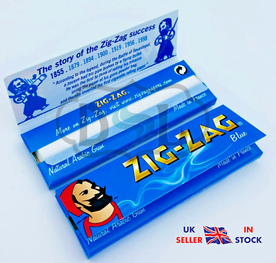 ZICK ZACK Zickzack Blue Rizla Regular Standard STD Smoking Blättchen 10 25 Box