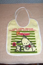 TWO VINTAGE BABY BIBS MOISTURE PROF BACKED NICE