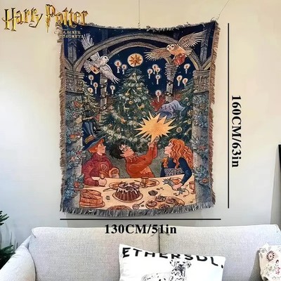RUG MAT TAPESTRY BLANKET SOFA HARRY POTTER RUM HANDMADE CHRISTMAS