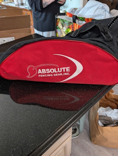 Absolute Fencing Gear Standard Fencing Bag Black and Red