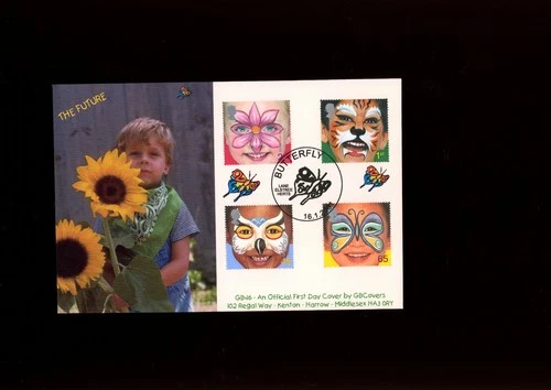 2001 The Future Butterfly Land Elstree (GB Covers) Official FDC. Cat £25
