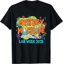 Mystery Machine Of Diagnostics Lab Week 2025 Med Lab Unisex T-Shirt