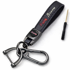 Atlanta Braves Leather Keychain Car Key Ring ...
