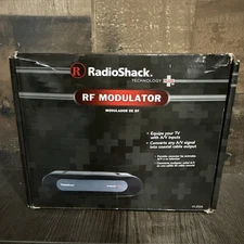 Radio Shack RF Modulator 15-2526 TV Converter A/V to Coaxial Cable New Open Box