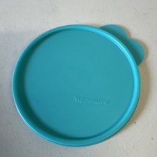 Tupperware Blue 6 1/4&rdquo; inch Replacement Bowl Lid  # 2541A-1 BUTTERFLY TAB lk