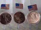 (4) 1 Oz 999 Copper Celebrating America’s “250th” Year . In Capsule And Stands.