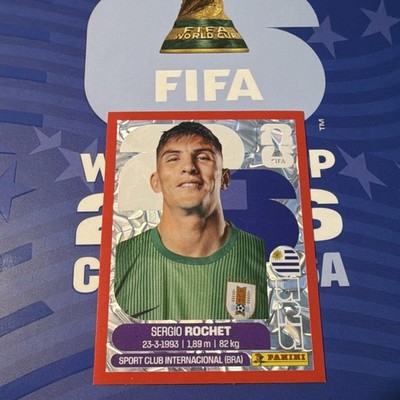 Panini World Cup 2026 Sergio Rochet URU 2 Uruguay Player Portrait Sticker