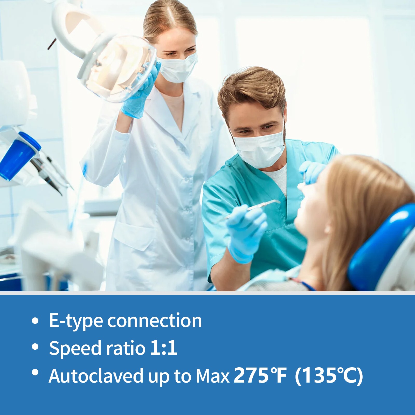 New Dental Slow Low Speed Handpiece Contra Angle Push Button E-type NSK Style US