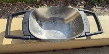 OXO Good Grips Convertible Lrg Colander Strainer Over The Sink Stainless Steel