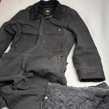 Dickies Mens Black FLEX Work Utility Jumpsuit Coveralls 2XLR