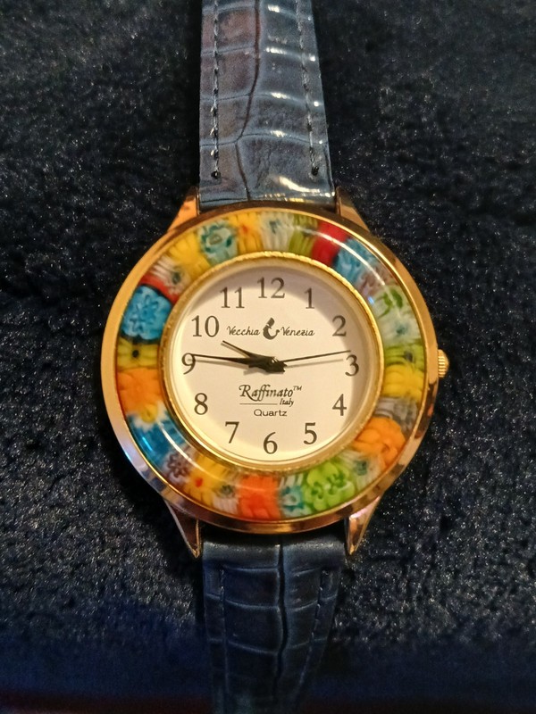 Italian Vintage Venezia Raffinato Murano Glass Millefiori Women's Watch 35mm 