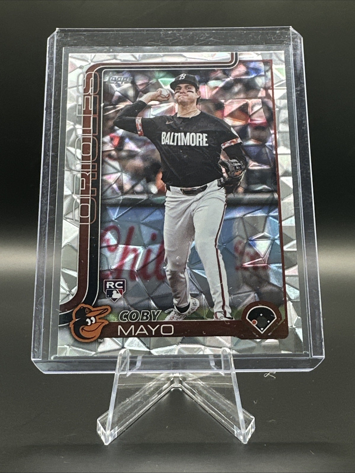 2025 Topps Series 1 - Coby Mayo #20 Diamante Foil (RC) Rookie Baseball Card