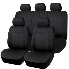 Flying Banner car seat Covers Full Set Velvet Cubic Stamp Massage Breathable ...