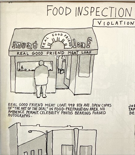 Framed 1989 Vintage Magazine Cartoon Clipping Food Inspection Michael Crawford - Picture 2 of 8