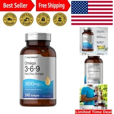 Triple Omega 3-6-9 Softgels, 240 Count | Non-GMO & Gluten Free - Natural Health