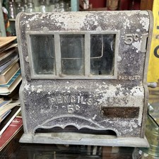 Vtg 1930s Pencil Vending Machine 5 Cents The Osborne Specialty Co. Rare