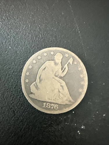 1876 Seated Liberty Half Dollar  Good