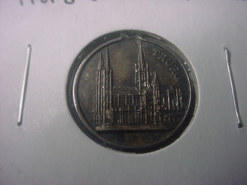 Großbritannien gepunzt Silber Medaille Truro Cathedral 1930 #67311