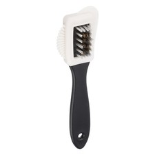 Shoe Cleaning Brush 1"x2" Beech Wood Latex Boot Polish Brushes, Black White