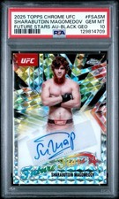 2025 TOPPS CHROME UFC FUTURE STARS AU-BLACK GEO SHARABUTDIN MAGOMEDOV /2 POP 1